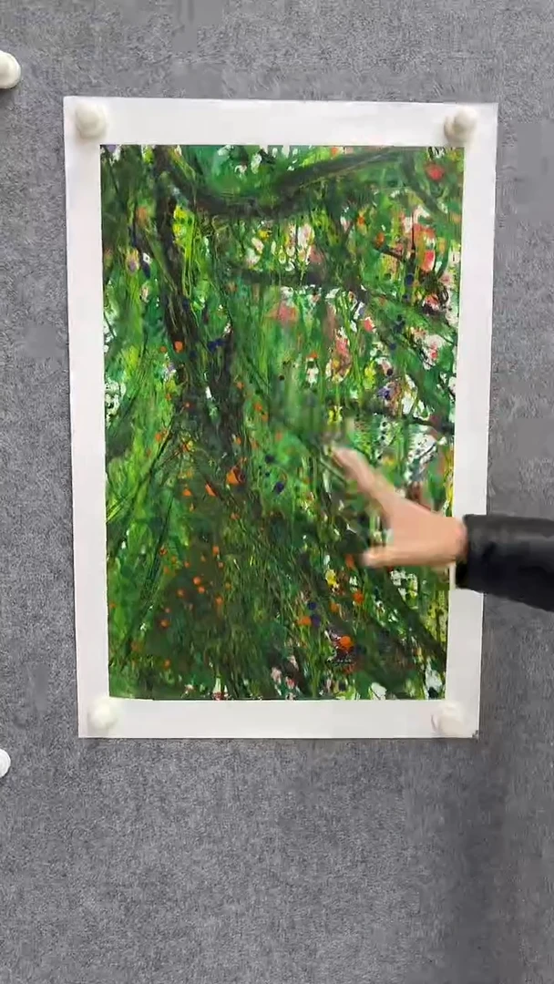 国画赵燮-2.7平尺-藤萝-补书