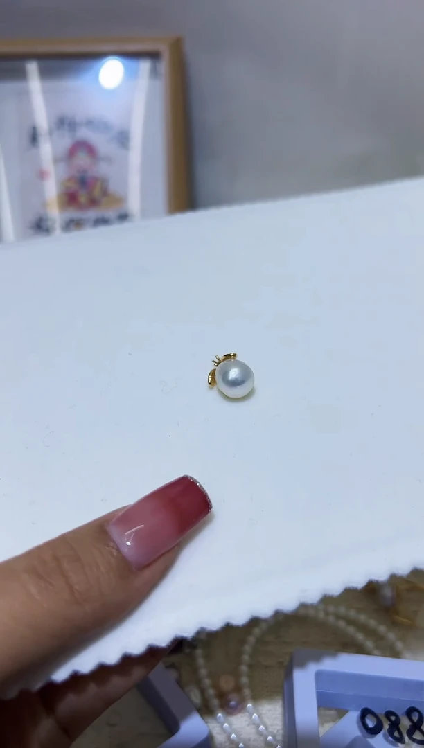 【闪购商品】海水珍珠吊坠银S925镶嵌33海水珍珠88