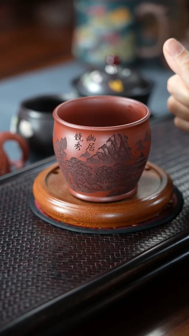 【闪购商品】紫砂茶壶宜兴原矿紫砂茶具小杯11