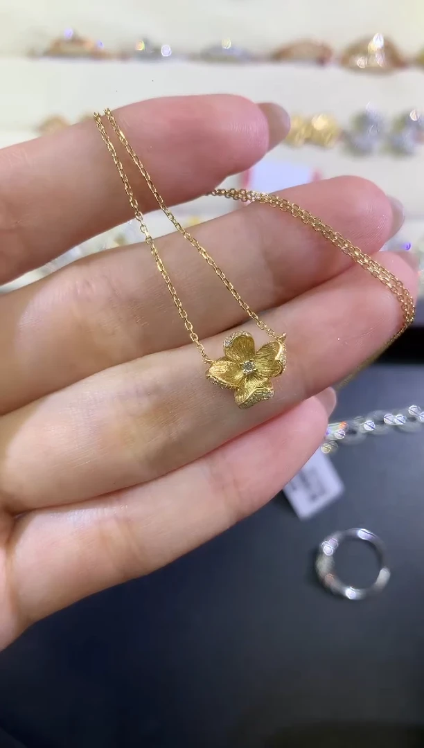 套链18K金镶嵌钻石A288|2780多样性发货一件