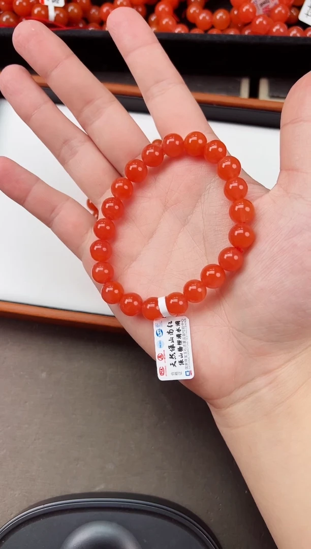 【闪购商品】南红玛瑙手串未镶嵌保山滴水洞亮光高品手串10+