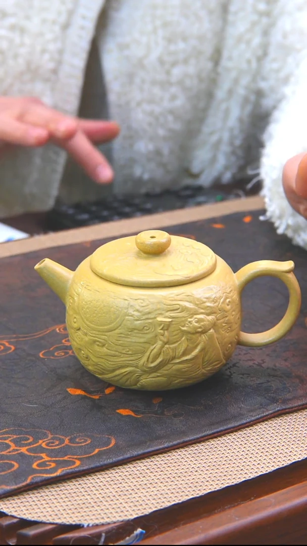 原矿老紫泥太白观山紫砂壶8