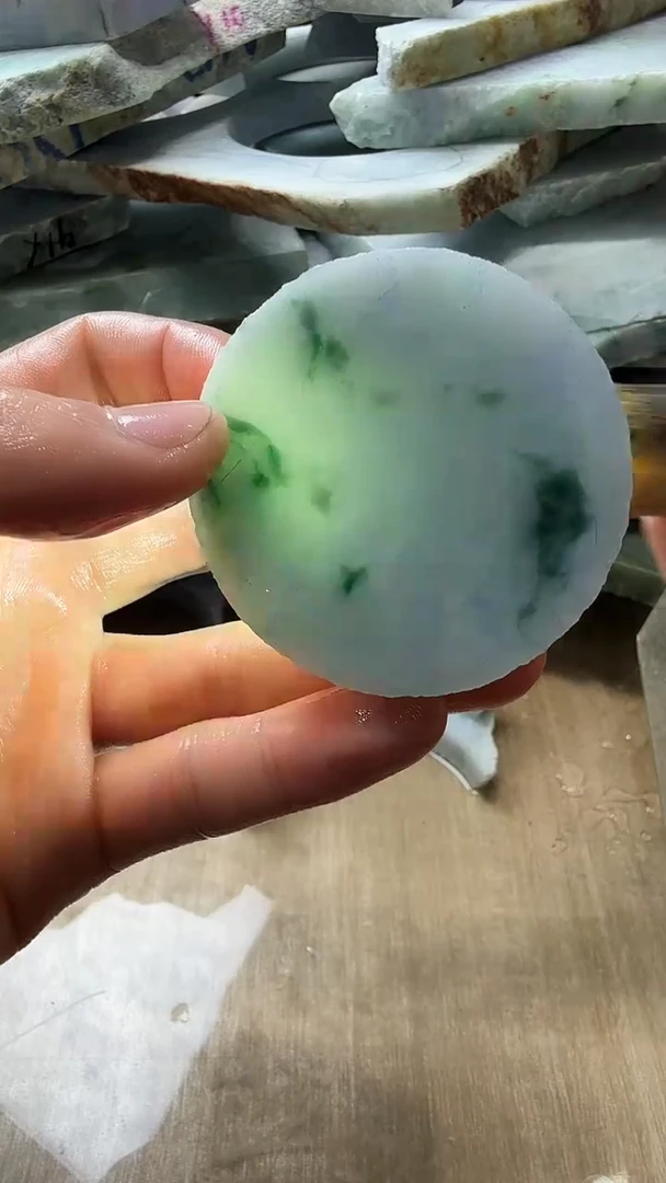 裸石翡翠天然翡翠A货花70