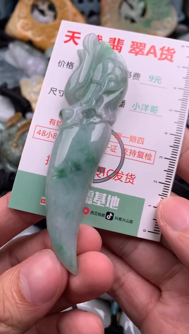 翡翠未镶嵌吊坠(不含链)1