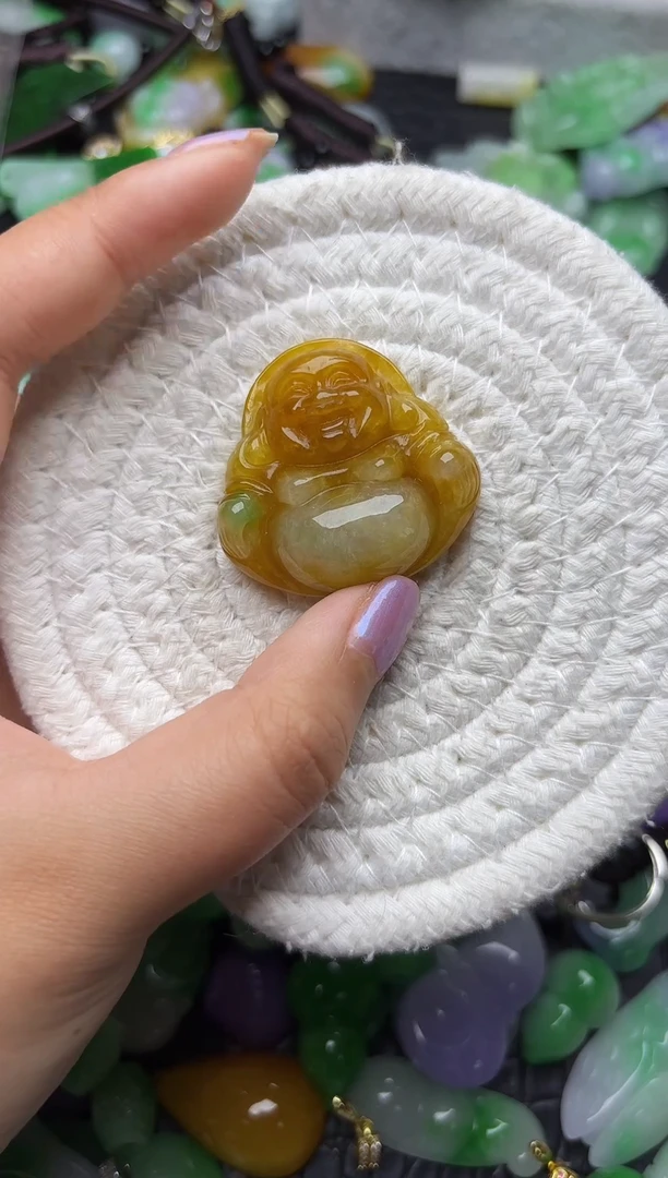 颈饰未镶嵌翡翠缅甸翡翠吊坠
