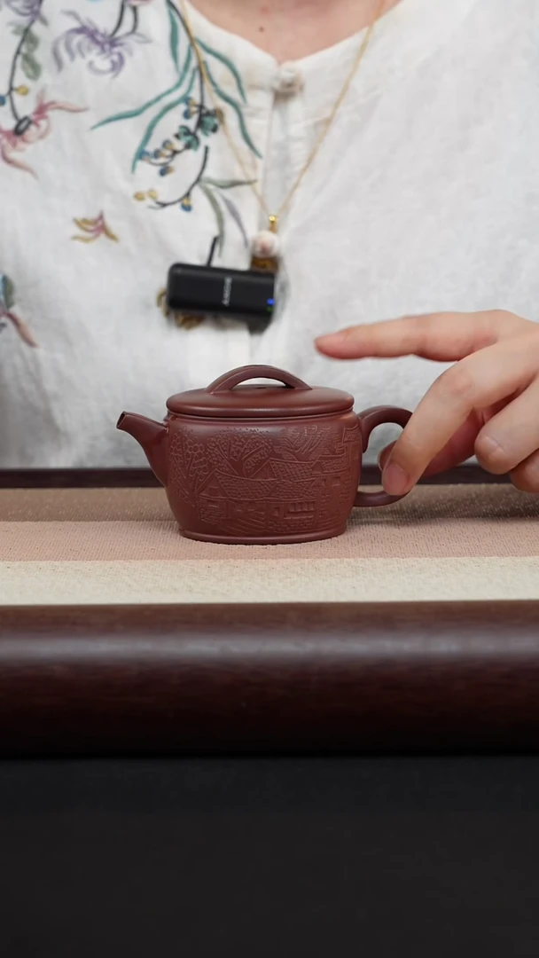 【闪购商品】紫砂茶壶 江南山水汉瓦MH-1837