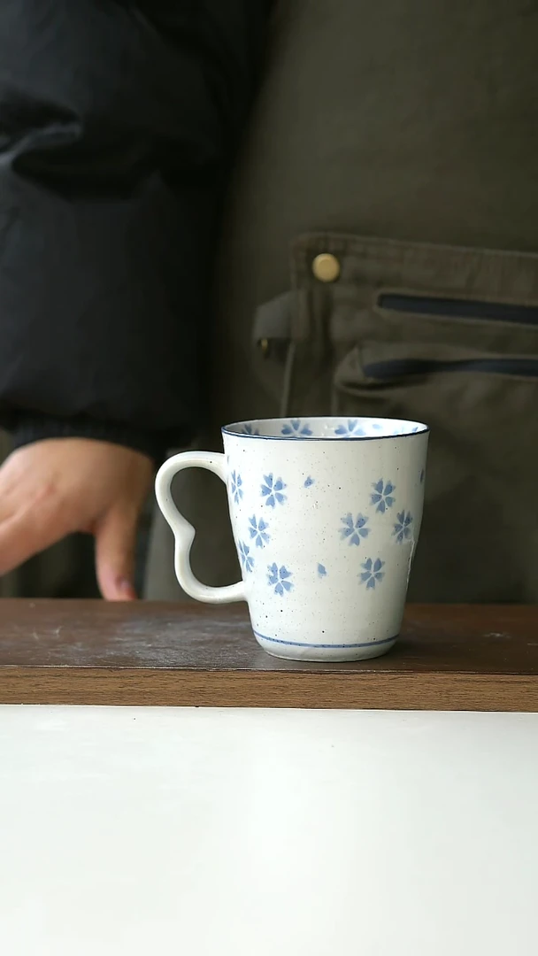 【闪购商品】陶瓷雪花马克杯280cm@4-2@