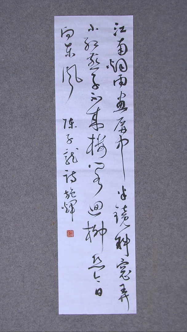 书法施辉 江西新余88*23尺寸白宣