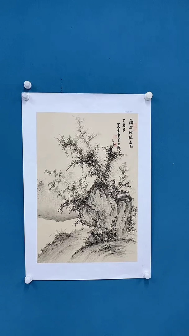【闪购商品】国画1.15-王夫怀四尺三开山水30