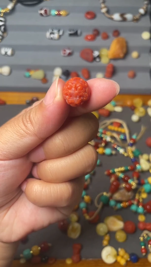 未镶嵌配饰南红玛瑙貔貅珠子单颗