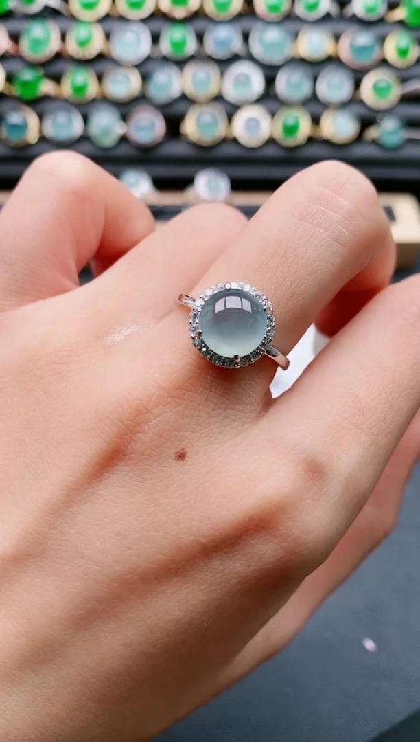 【闪购商品】翡翠戒指银S925镶嵌11111