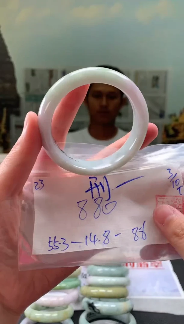 未镶嵌手镯翡翠邢*塞翡翠手镯 下单联系小耳机#23