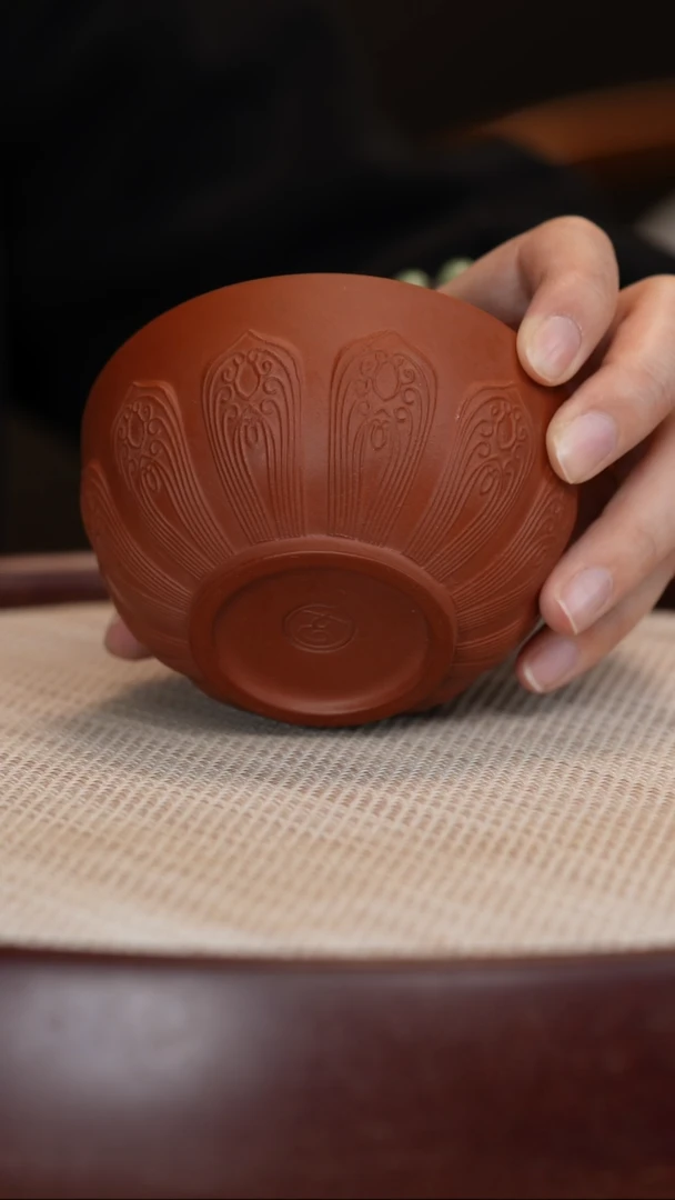 【闪购商品】紫砂茶壶朱泥禅莲杯