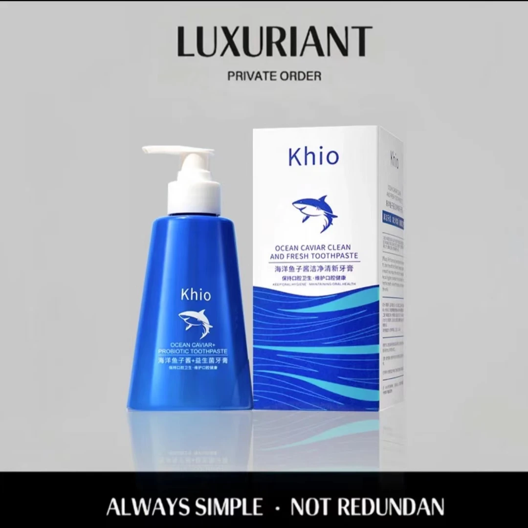【三单五单囤】khio海洋鱼子酱洁净清新牙膏*280g-HHH