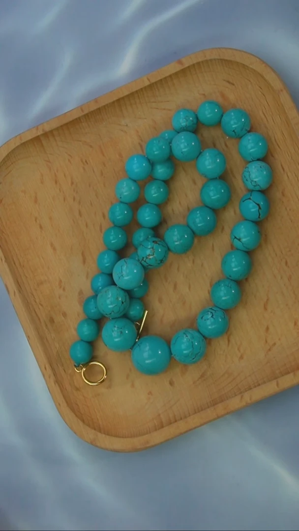 【闪购商品】绿松石项链银S925镶嵌发货一件