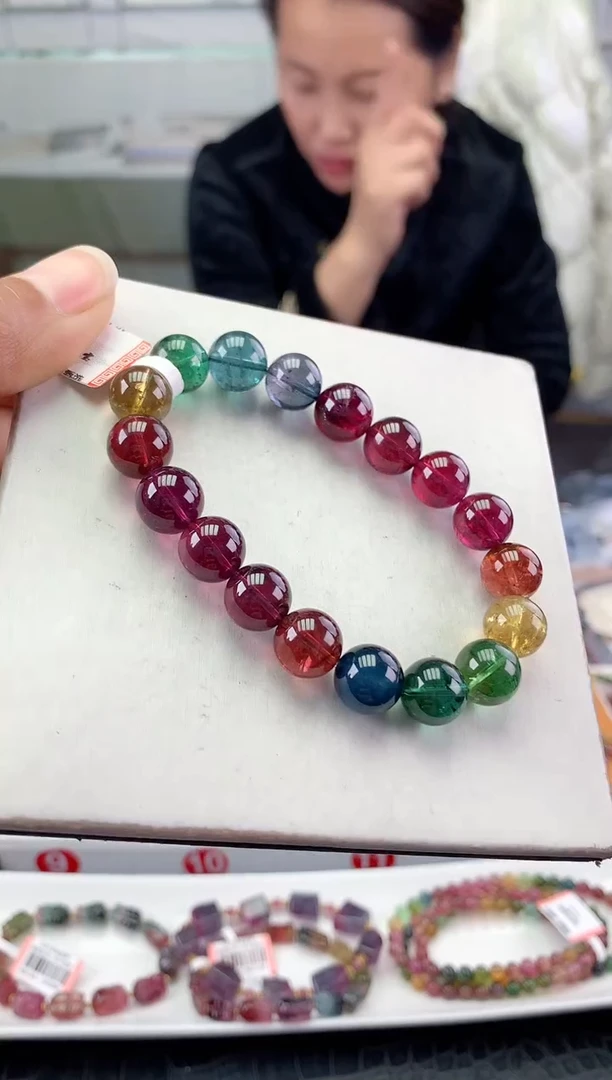 未镶嵌手串碧玺多样性发一条