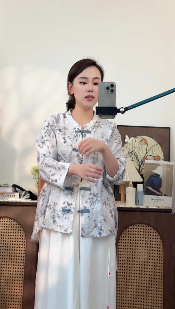 夏季新中式水墨画开衫