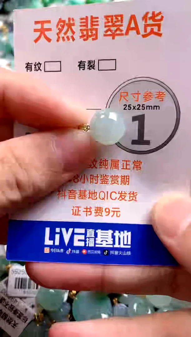 颈饰18K金镶嵌翡翠1053354401