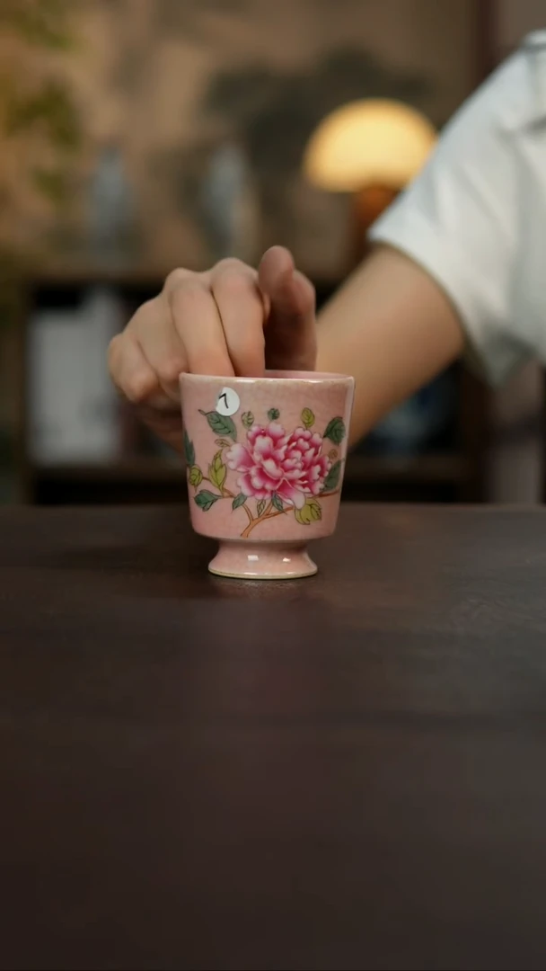 杯景德镇陶瓷杯碗柴烧多人
