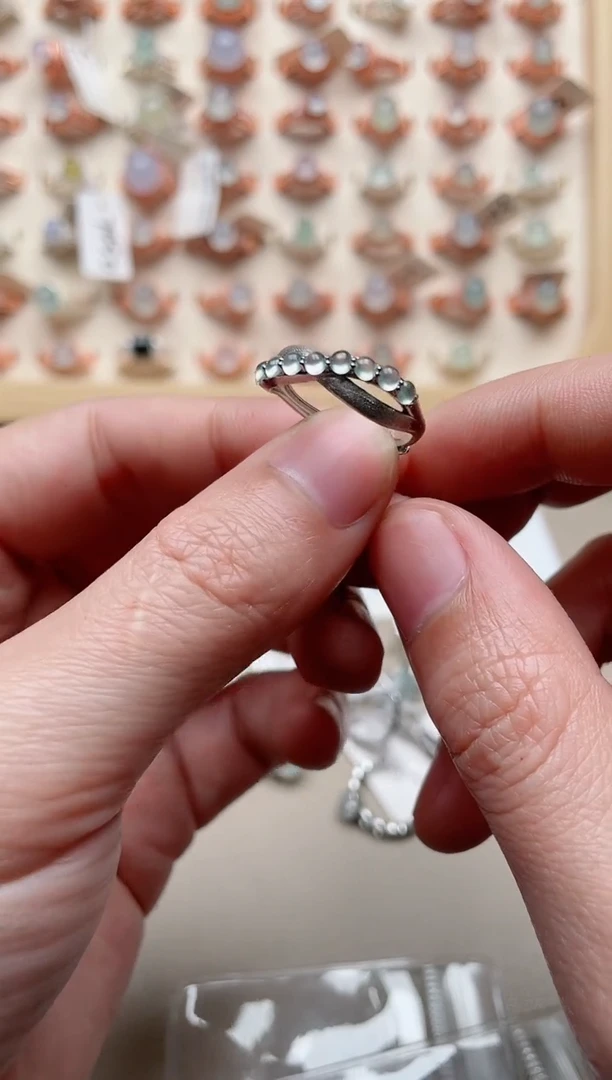 【闪购商品】翡翠戒指银S925镶嵌1000000060