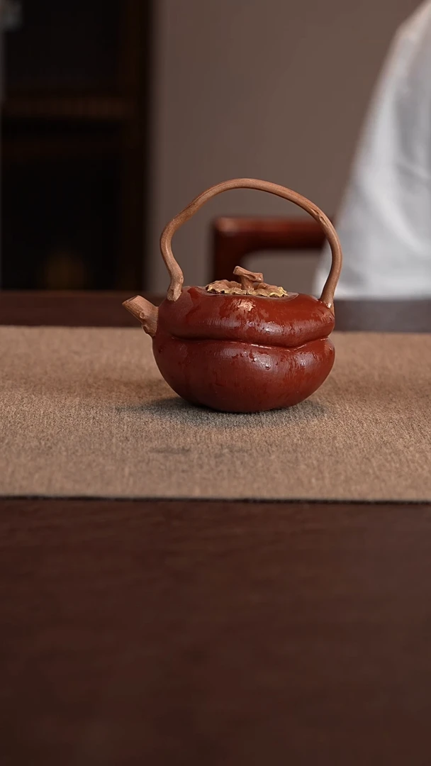 【闪购商品】紫砂茶壶红泥南瓜提梁