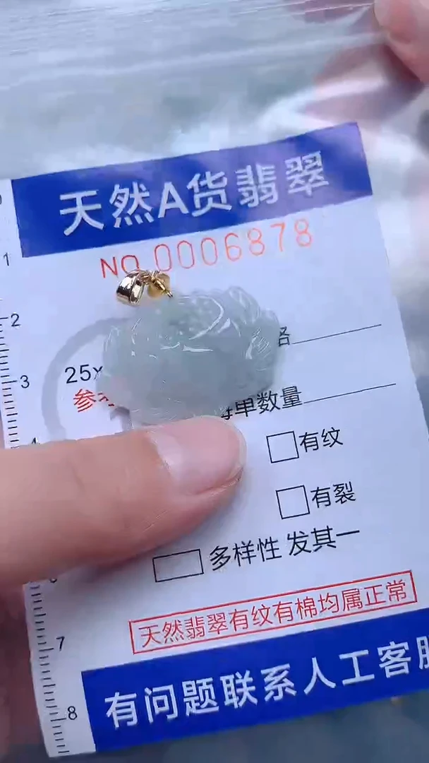 翡翠未镶嵌吊坠(不含链)1