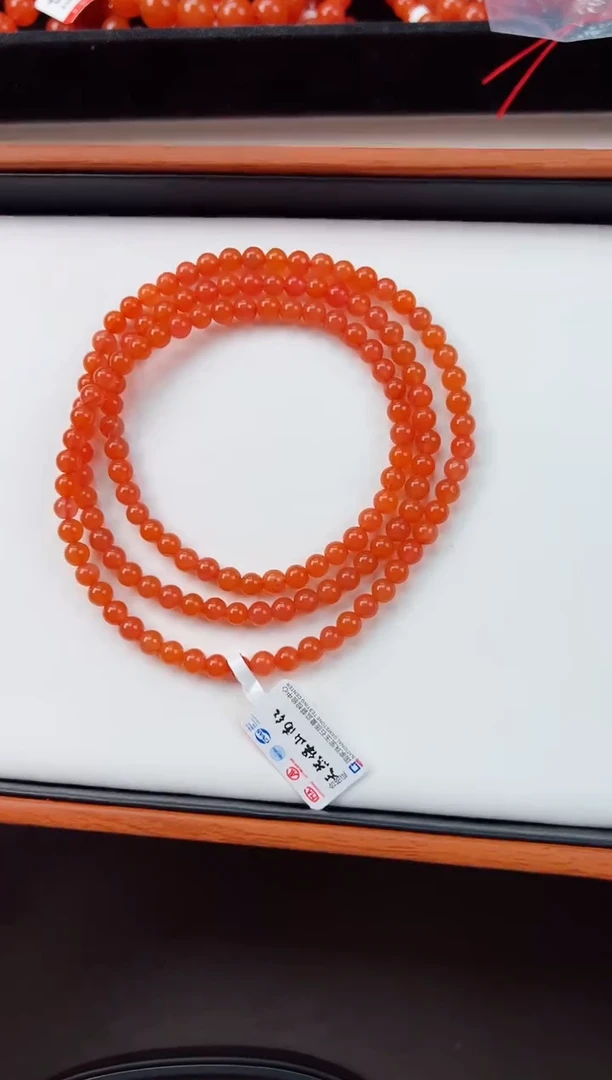 【闪购商品】南红玛瑙长串未镶嵌冰红5+一条