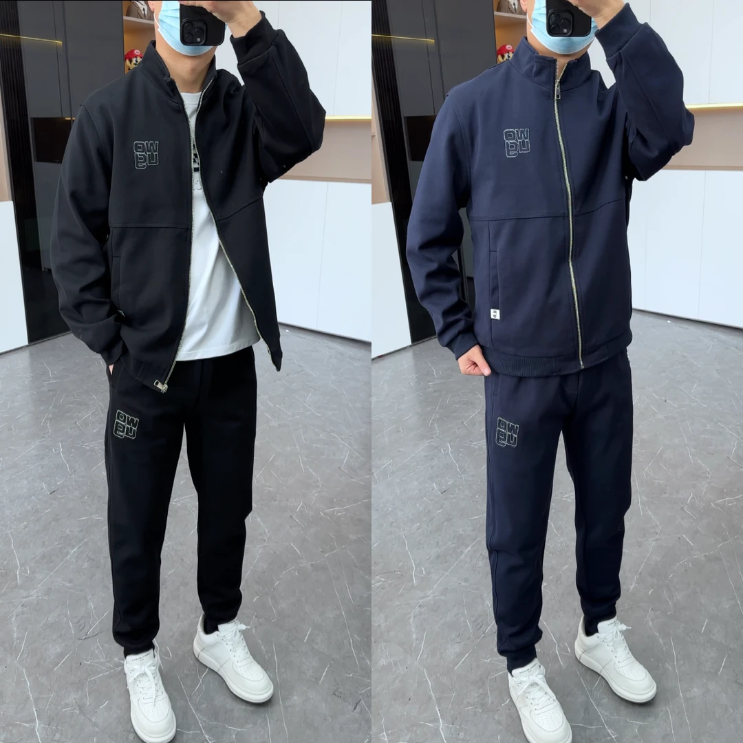 【明哲男装】男士春季休闲运动百搭套装 G-002