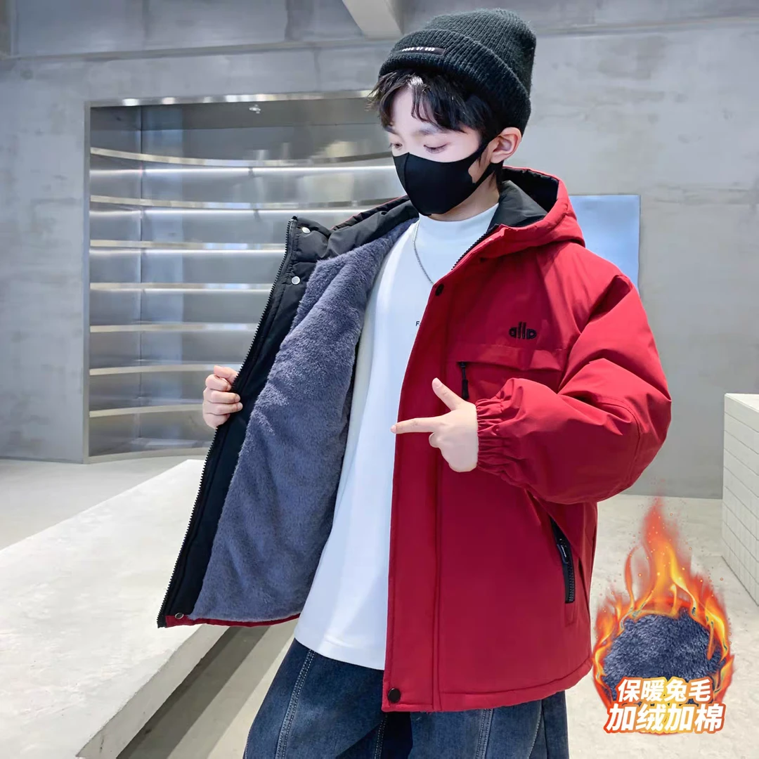 男童冬装加厚棉衣外套2026新款儿童中大童棉袄冬季本命年儿童棉服