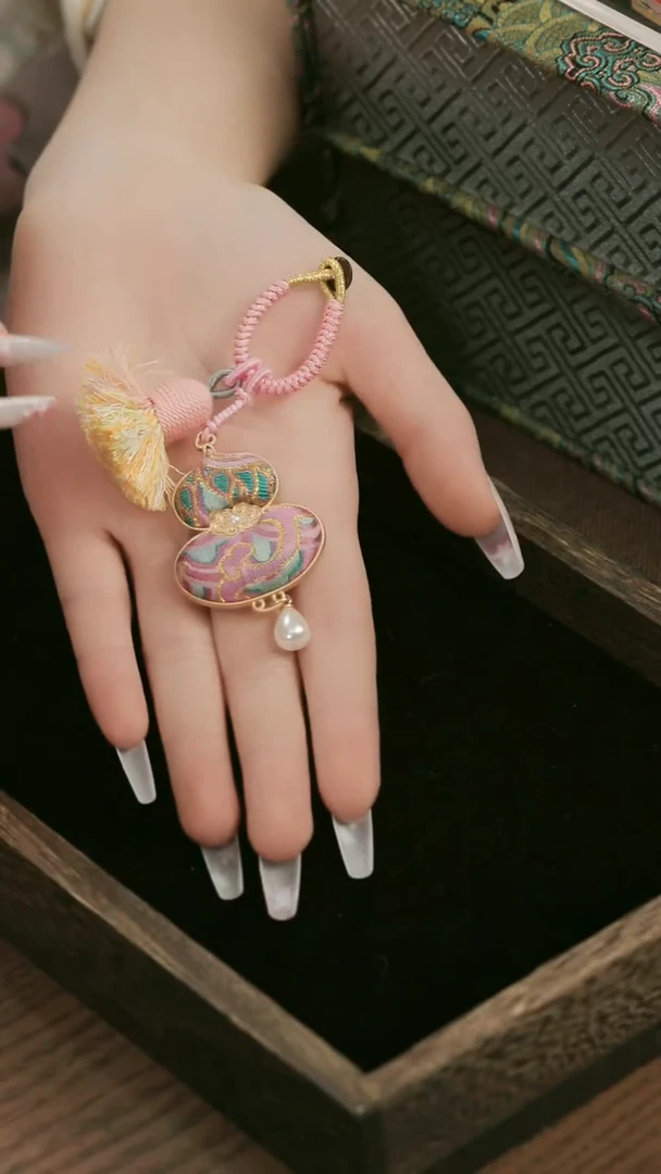 刺绣湘传礼宋锦挂件