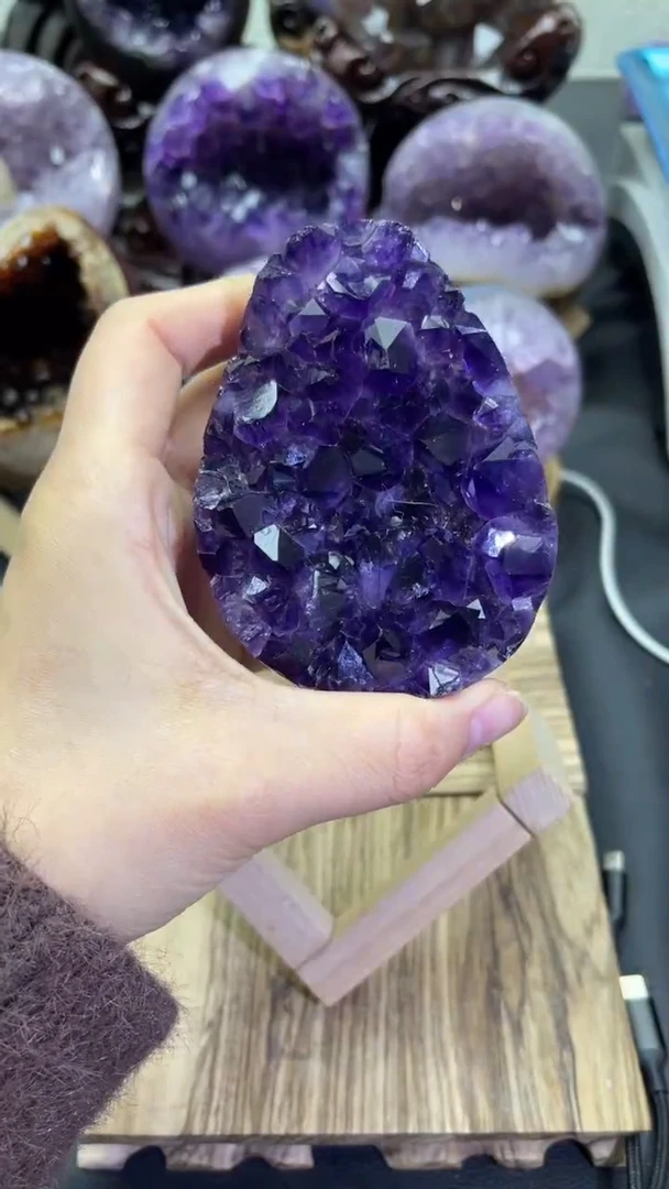 未镶嵌大型摆件（非配饰）紫晶390号龙蛋