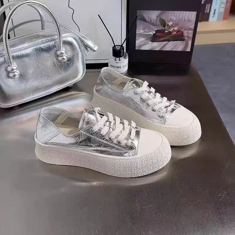 4130头层牛皮百搭小白鞋