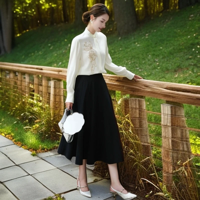 GXO【G进口面料】2025高腰显瘦气质秋冬时尚半身裙KQ0109裙子秋季