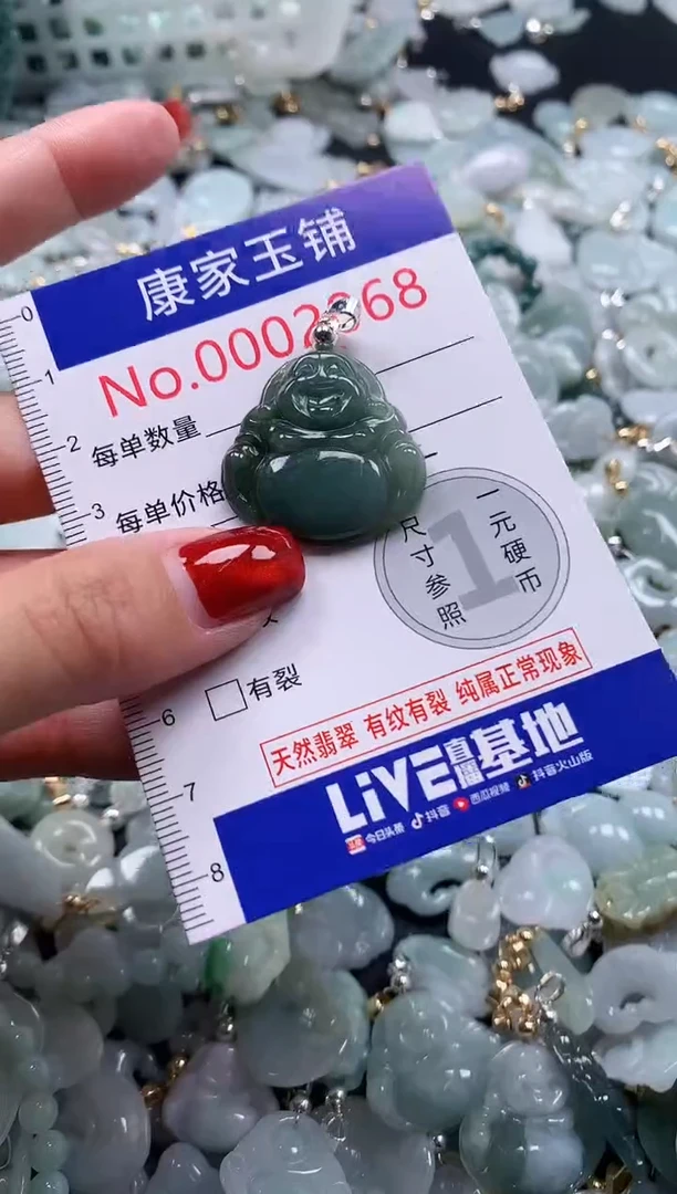 翡翠未镶嵌吊坠(不含链)2068