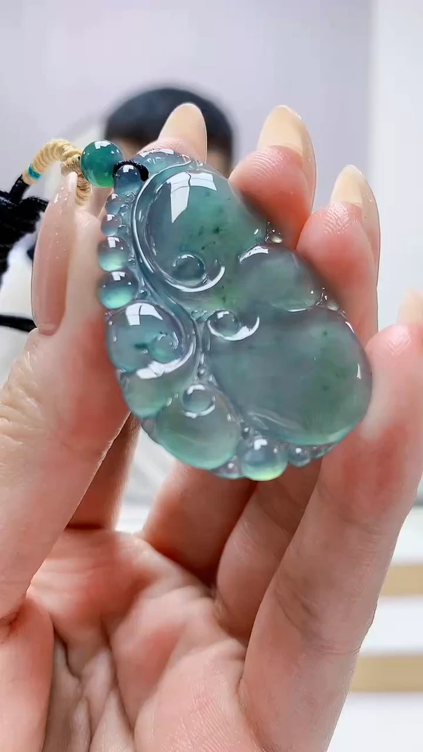 未镶嵌定制翡翠4898MM-毛货挂件89