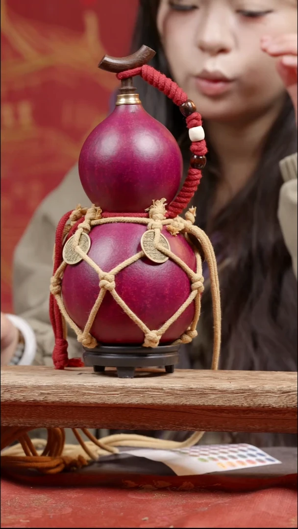 432号大漆真葫芦装热水装酒