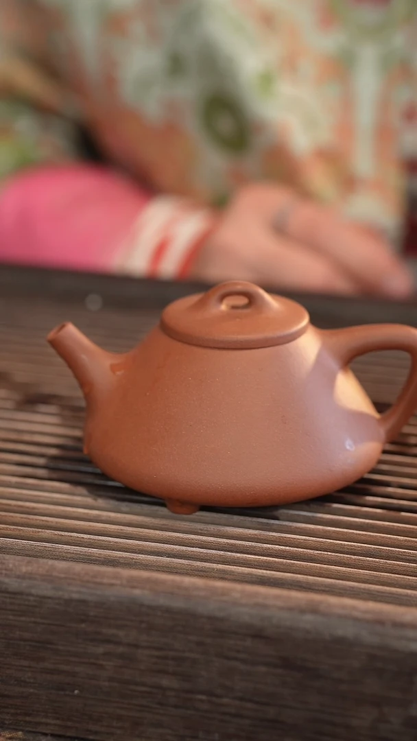 茶壶紫砂子冶石瓢 变色龙 半手工 210cc