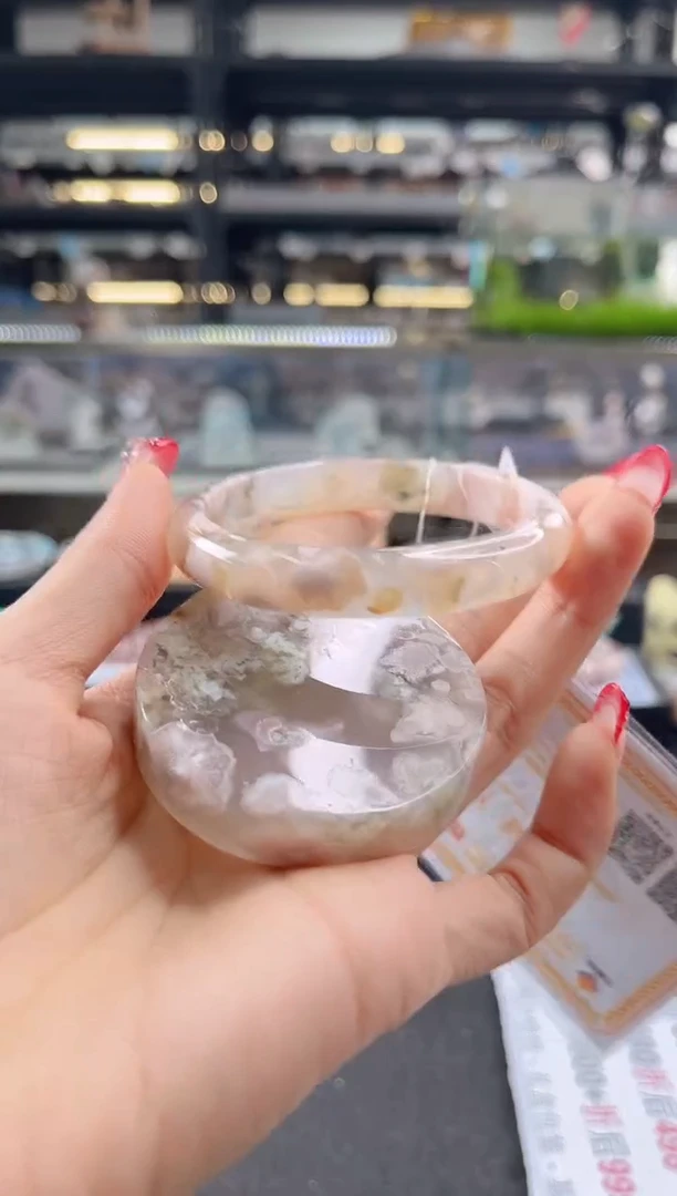 未镶嵌手镯石英质玉57圈口 （赠品镯心）384477