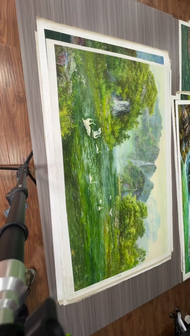 油画【120号】约1.6米丨朝鲜原创纯手绘孤品油画丨顺丰包邮