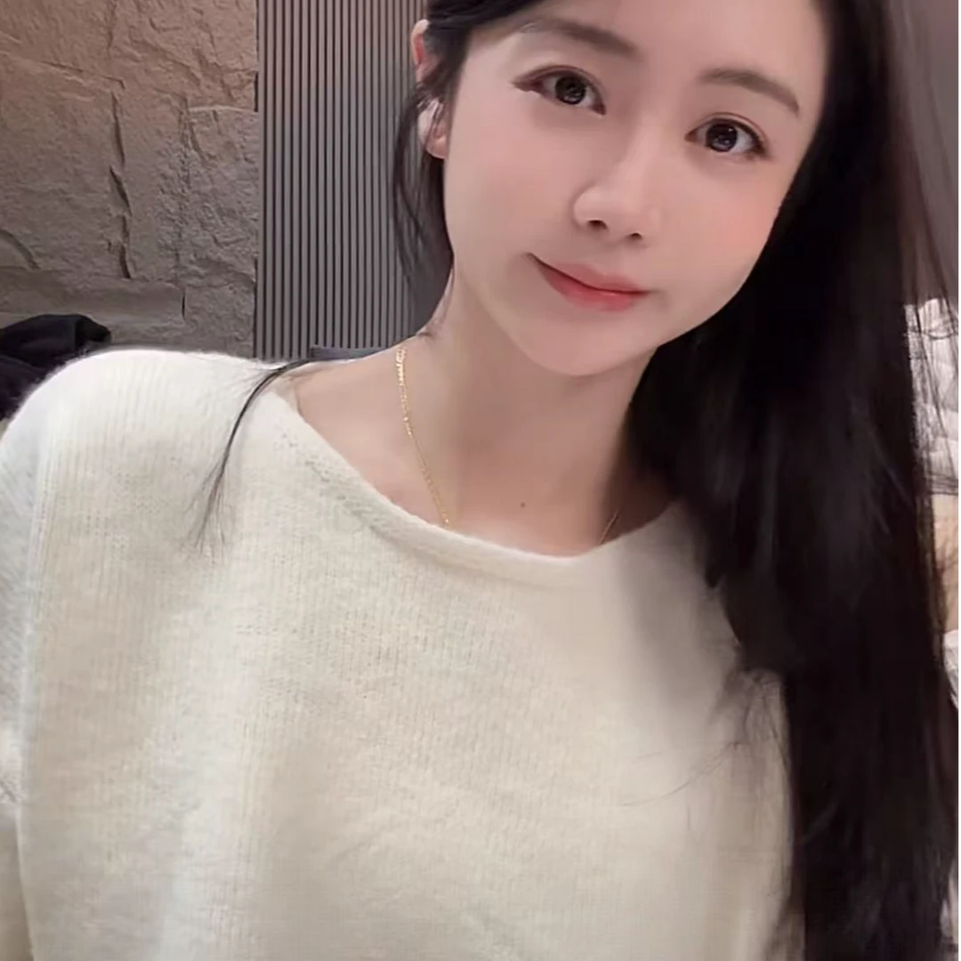 【甜心日记】韩系圆领宽松加厚针织套头毛衣SC0197HH