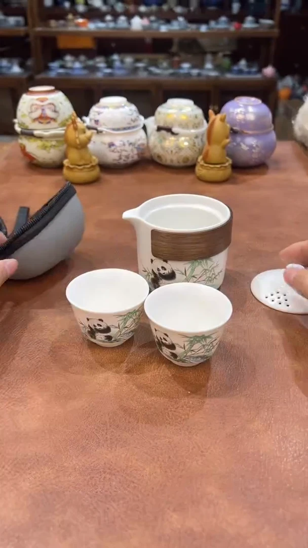 真的很便宜会开片的旅行茶具