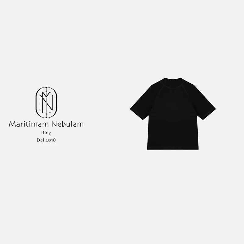 MN圆领平线条设计打底衫印花短袖T恤 SZ1784