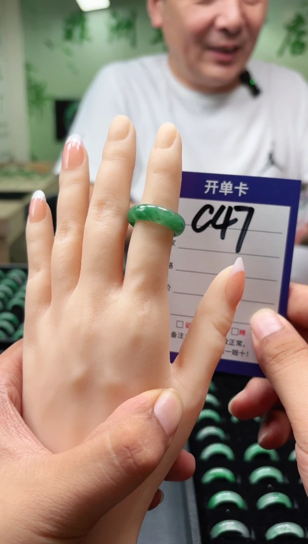 未镶嵌石英质玉戒圈12
