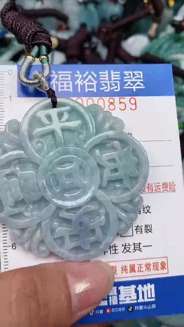 翡翠未镶嵌颈饰..0000859