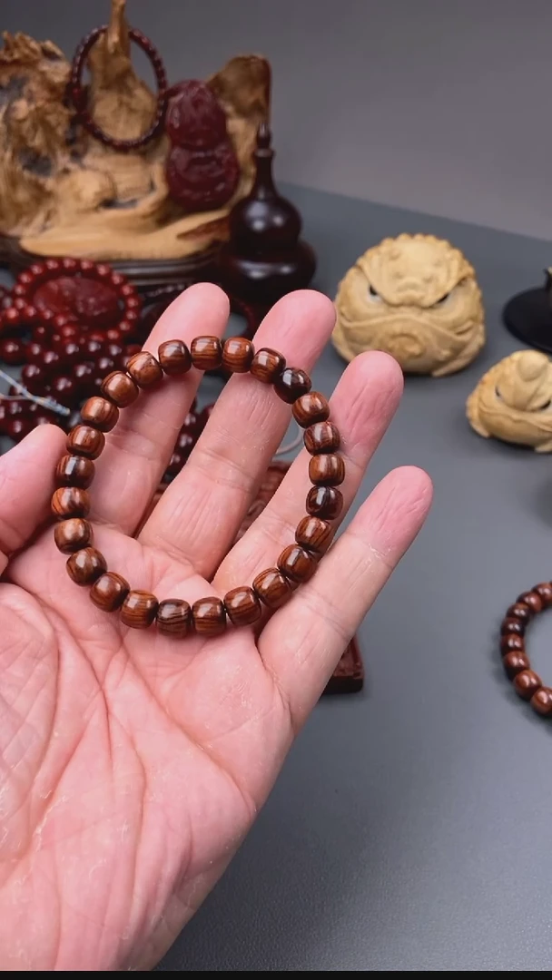 手串/手链黄花梨/降香黄檀海南黄花梨8x9-25颗