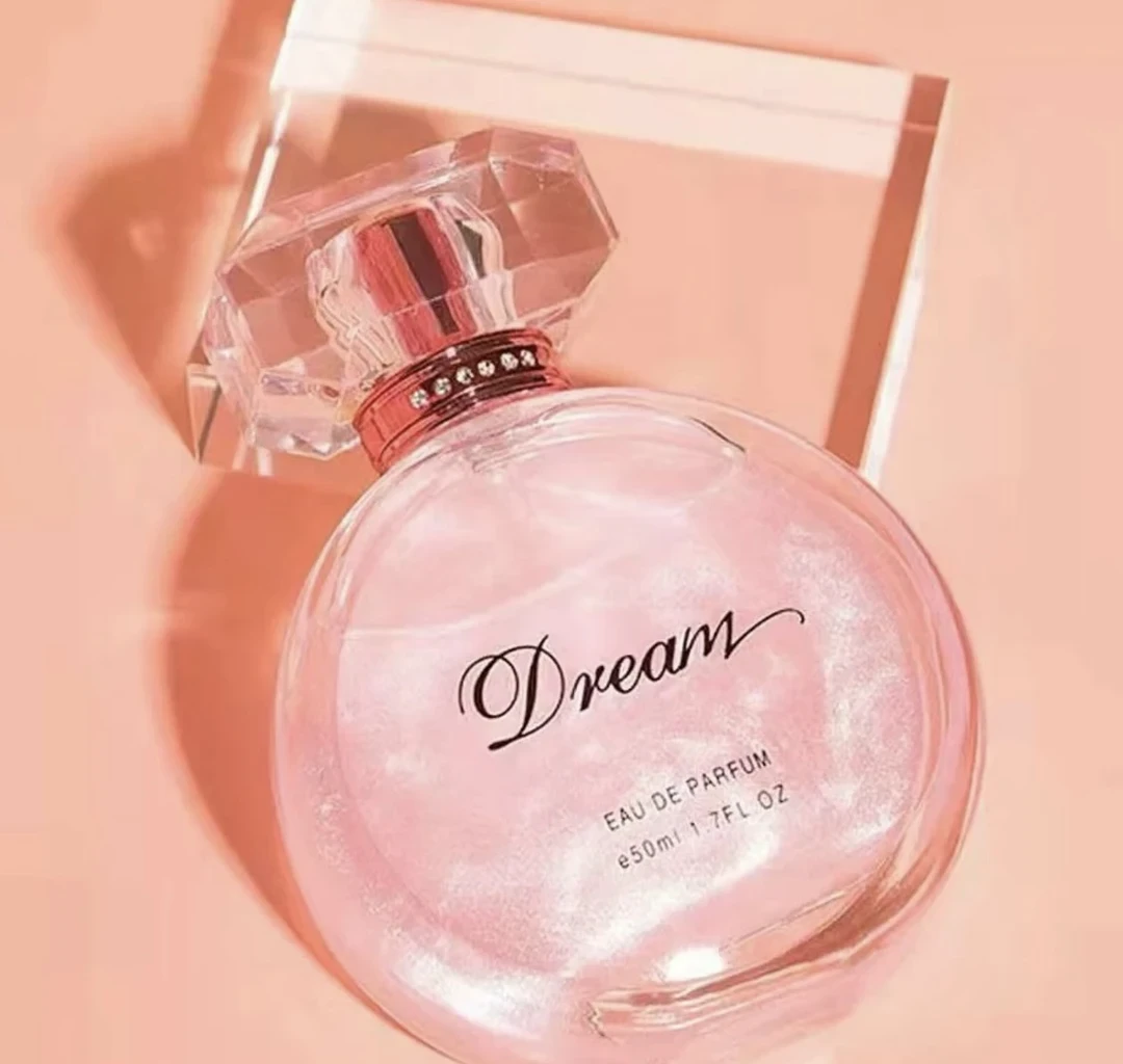 正品鎏金粉色香水 女士清新淡香流沙邂逅礼物