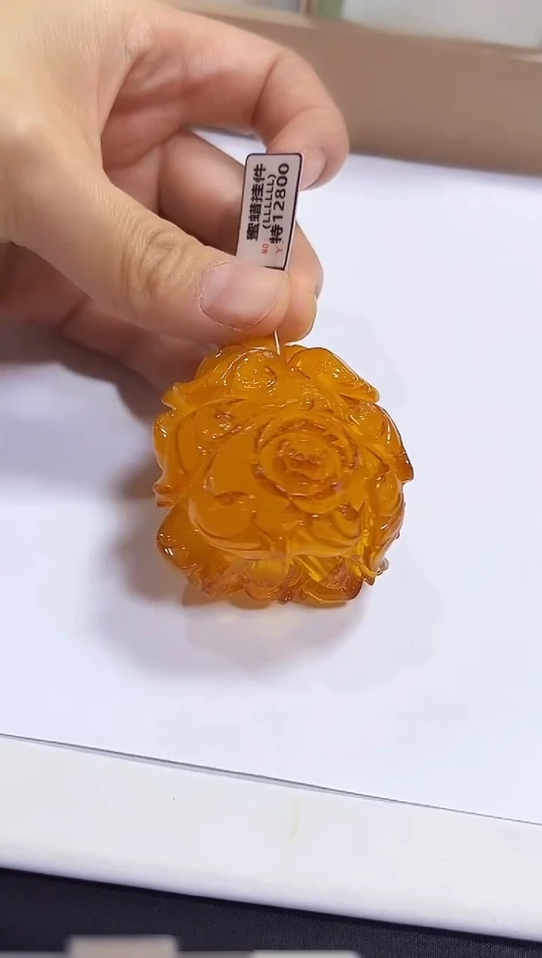 蜜蜡颈饰未镶嵌挂件