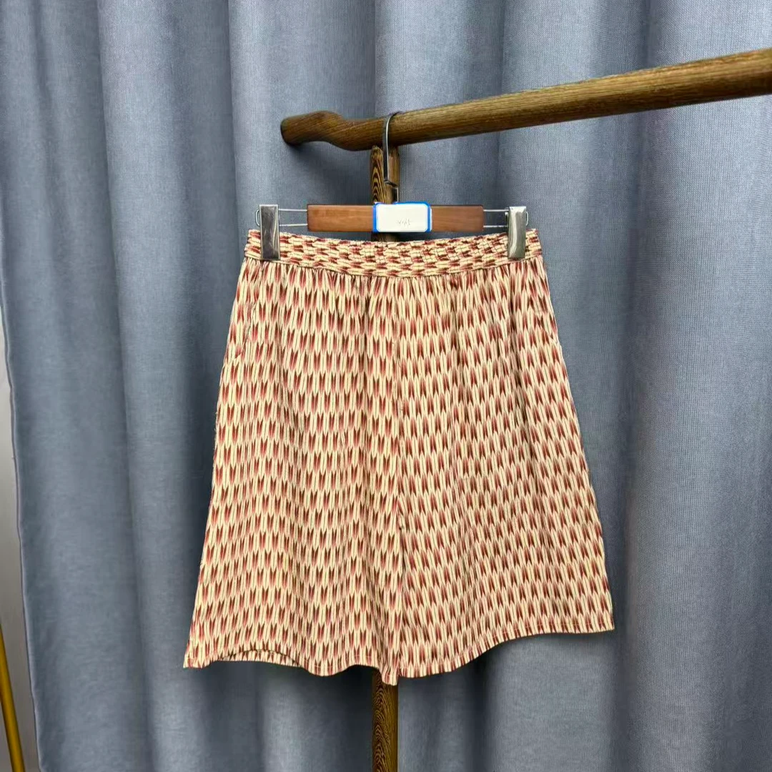 秋季新款简约百搭宽松桑蚕丝直筒短裤女X065