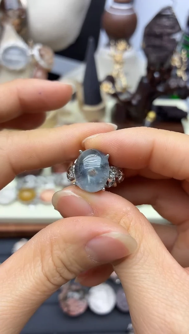 银S925镶嵌珠宝半成品水晶水晶水晶