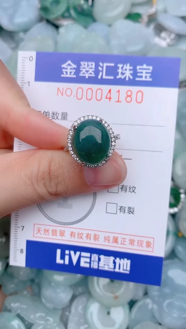 翡翠未镶嵌颈饰4180